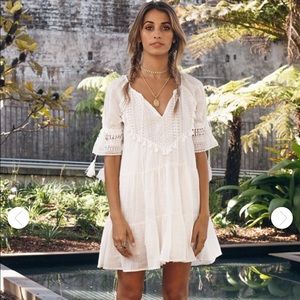 🚫 SOLD - NWOT - White Crochet dress